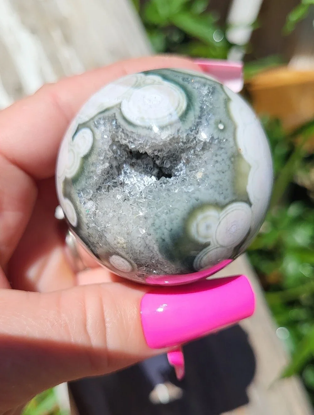 ocean jasper pink blue